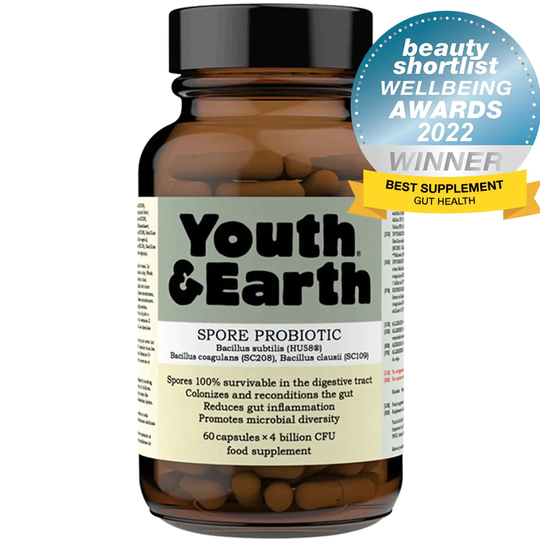 Youth & Earth Spore Probiotic, 60 Capsules
