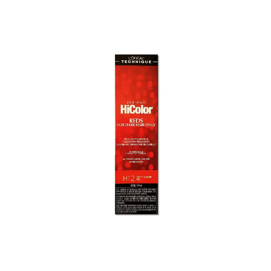 (H12 Deep Auburn Red) L'Oreal HiColor H12 Deep Auburn Red For Dark Hair