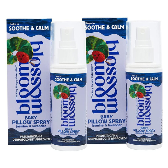 Bloom & Blossom - Baby Pillow Spray 75ml, Pack of 2 - The Very Hungry Caterpillar - Suitable from Newborn - Bedtime Sleep Spray - Jasmine and Lavender