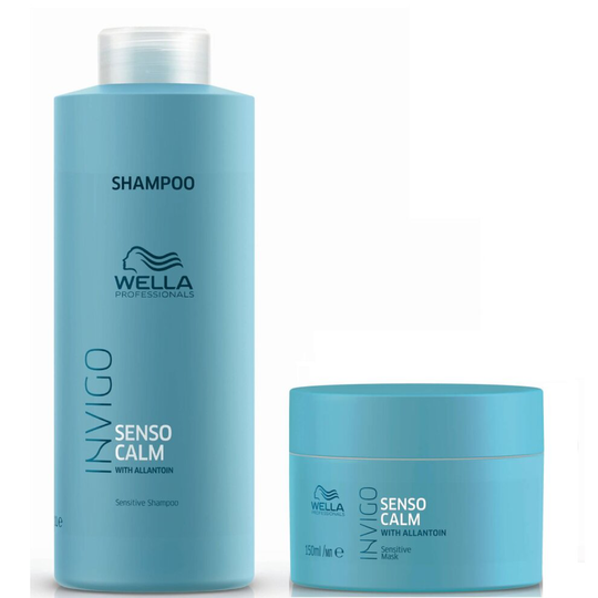 Wella INVIGO Balance Senso Calm Sensitive Shampoo 1000ml and Mask 150ml