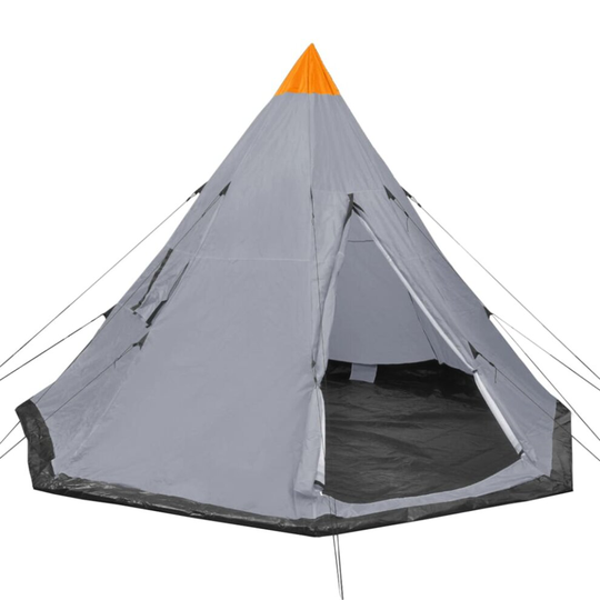 vidaXL 4-person Tent Grey Outdoor Instant Popup Sleep Shelter Camping Hiking