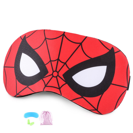 Children's Sleeping Mask Spiderman Eye Mask Blindfold with Gel Pad