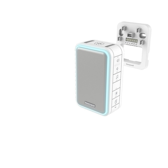 Wired Doorbell with Halo Light and Sleep Mode - White