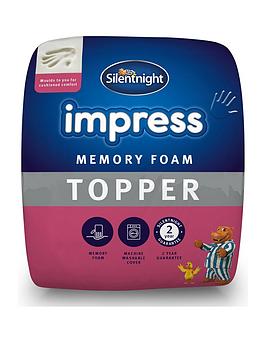 Silentnight Luxury Impress 7Cm Memory Foam Mattress Topper