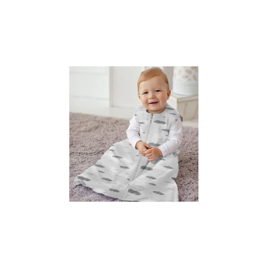 (White Sleeping Bag (2.5 Tog)) Luxury New Born Cotton Swaddle Wrap Quilted Baby Sleeping Bag Infant Sleep Envelope Adjustable Comfortable 18-36 Month