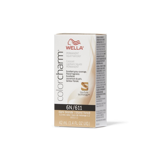 (6N Dark Blonde ) Wella Color Charm Permanent Liquid Haircolor