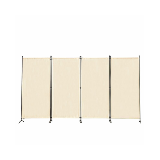 (Beige, 4 Panels) Angel Living Room Divider Privacy Screens
