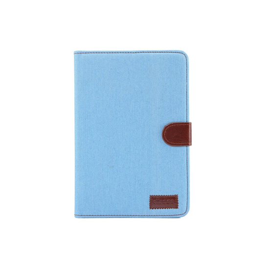 Horizontal Flip Denim Leather Case for iPad Mini 4, with Holder & Sleep / Wake-up Function & Wallet