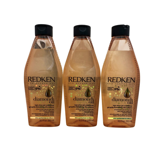 Redken Diamond Oil High Shine Gel Conditioner 8.5 OZ Set of 3