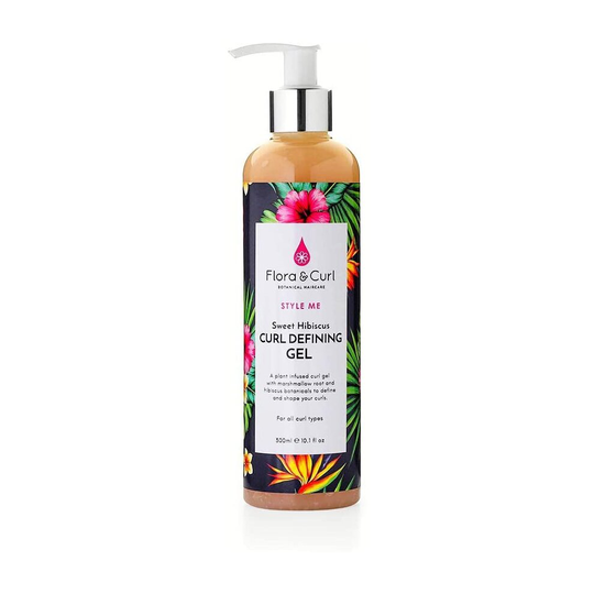 Flora & Curl Sweet Hibiscus Curl Defining Gel for Kinky and Curly Natural Hair 300ml