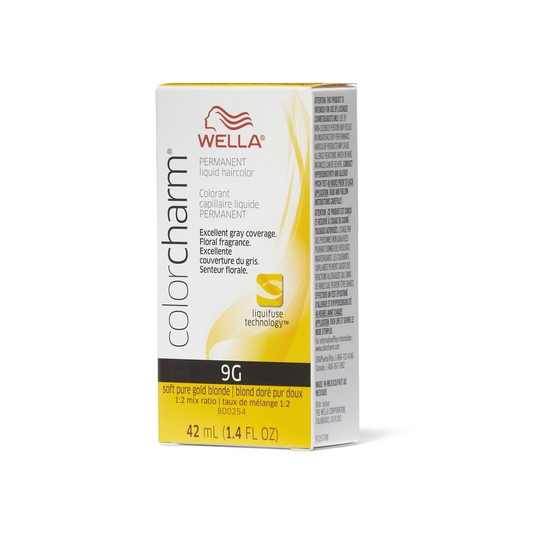 (9G Soft Pure Golden Brown ) Wella Color Charm Haircolor 9G Soft Pure Golden Brown