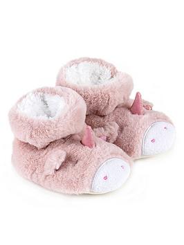 Totes Babies Unicorn Booties - Pink