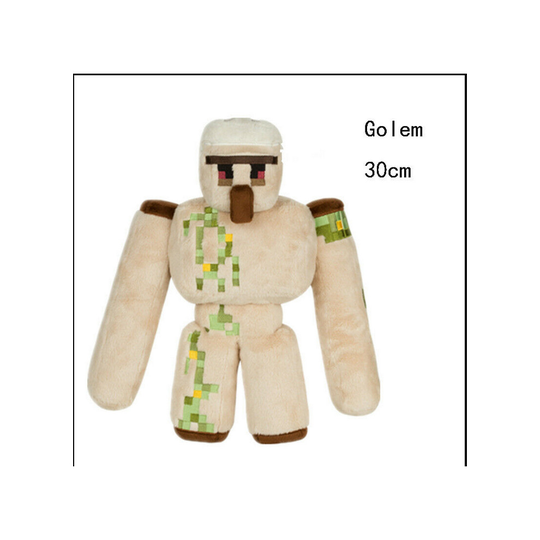 (Iron Golem-30cm) Minecraft Plush Teddies Stuffed Soft Hug Toys Game