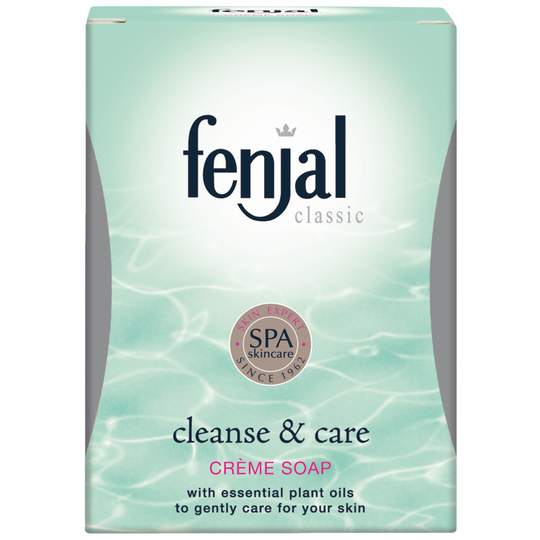 Fenjal Classic Creme Soap Bar, Cleanse and Care with Essential Plant Oils, 100g