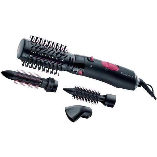 Volume and Curl Air Styler, Ionic Hair Dryer Brush for Curling and Smoothing - AS7051, Black/Pink