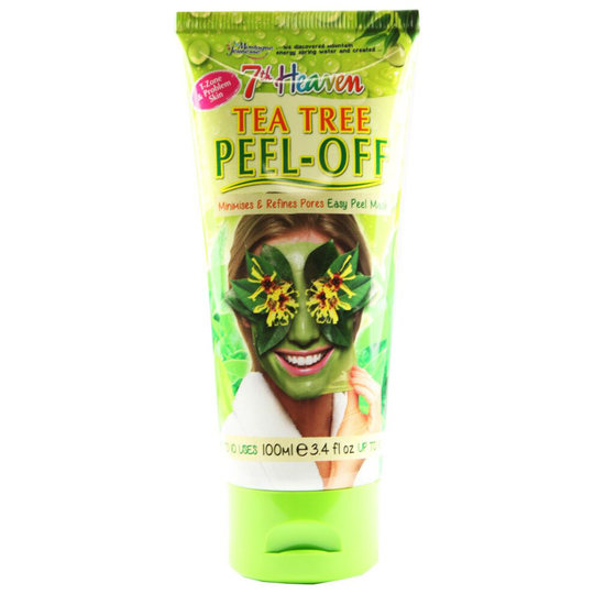7th Heaven Face Mask Tea Tree Peel-Off 100ml Travel Tube