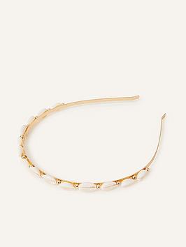 Accessorize Metal Shell Headband
