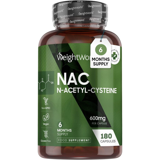 NAC Supplement-6 Months Supply NAC N Acetyl Cysteine 600mg - 180 Vegan