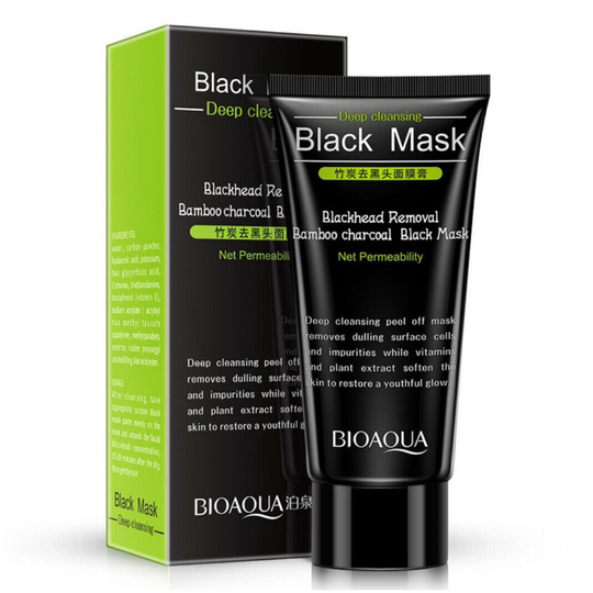 Black Mud Face Mask Blackhead Remover Purifying peel-off Cleansing Acne