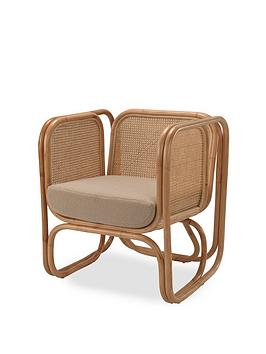 Desser Natural Iconic Chair With Latte Fabric