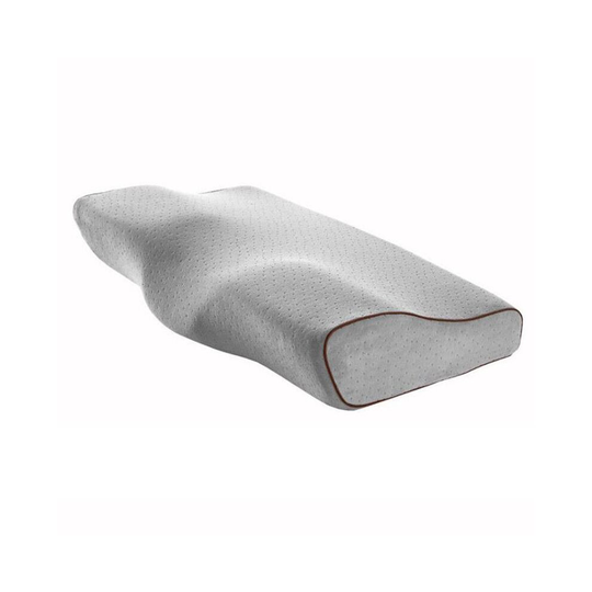 (Gray) Memory Foam Pillow Orthopedic Sleeping Pillows Butterfly Shaped Neck Protection