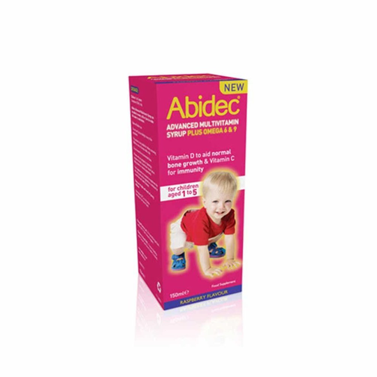 Abidec Advanced Multivitamin Syrup Plus Omega 6 and 9, 150 ml