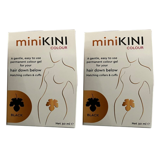 miniKini Organic Permanent Dye Colour Bikini Hair Natural Black X2
