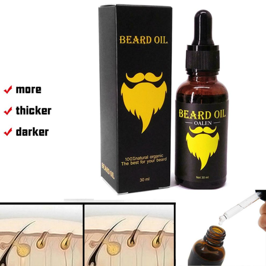 Natural Organic Beard Growth Oil | Enhancer Facial Nutrition Moustache | Multiple Natural Nourishing Ingredients | Safe & Portable | Help In Growth