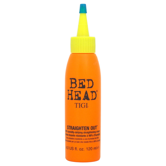 TIGI Bed Head Straighten Out - 98% Humidity-Defying Straightening Cream - 4 oz Cream