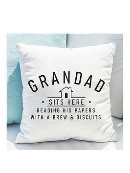 The Personalised Memento Company Personalised 'Sits Here' Cushion