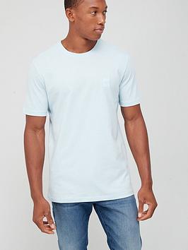 BOSS Tales Relaxed Fit T-Shirt-Open Blue, Blue, Size 6Xl, Men