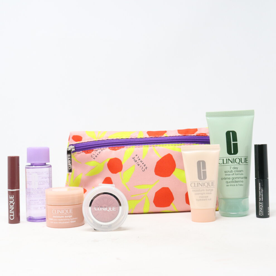 Clinique Skincare And Makeup 8 Pcs Set / New With Bag