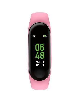 Tikkers Activity Tracker Digital Dial Pink Silicone Strap Kids Watch