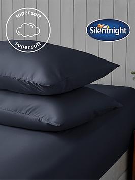 Silentnight Supersoft Plain Dye Pillowcase - Navy