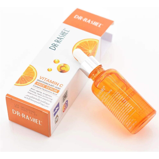 dr rashel Vitamin C Face Serum - Hyaluronic Acid, Brightening, Anti Wrinkle and Anti Aging, Dark Circle, Fine Lines and Sun damage - Restore&Boost