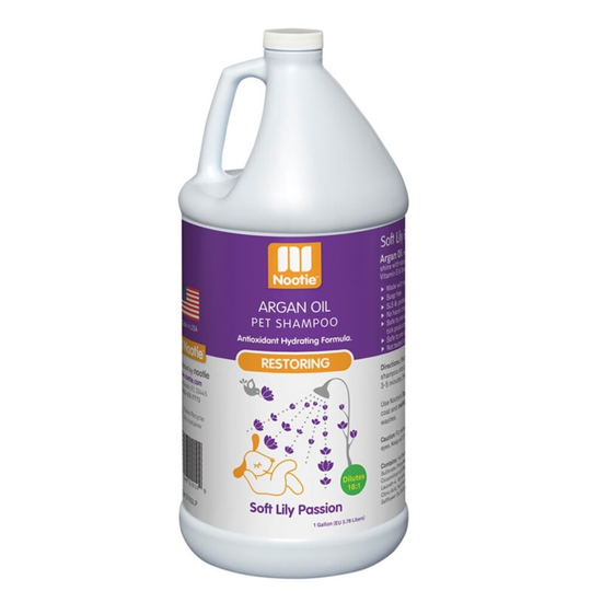 Nootie Restoring Argan Oil Hydrating Pet Shampoo - Soft Lily Passion, 3.8L