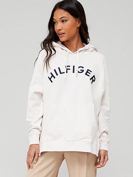 Tommy Hilfiger Relax Varsity Hoodie - White