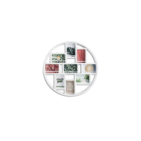 Nielsen 9 Aperture Weston Round Collage Frame 4x6 White