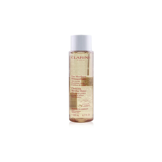CLARINS Cleansing Micellar Water With Alpine Golden Gentian & Lemon Balm Extracts - Sensitive Skin - 200ml/6.7oz
