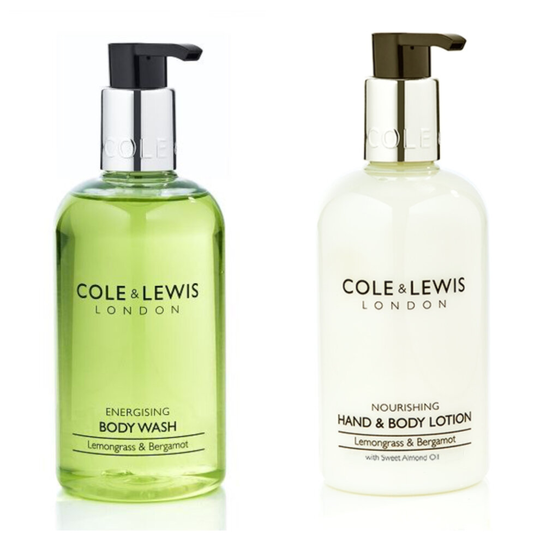 Cole & Lewis Lemongrass & Bergamot Shower Gel & Body Lotion Set