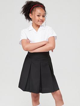 Everyday Girls 2 Pack Classic Pleated Water-Repellent School Skirts - Black, Black, Size Age: 3-4 Years, Women