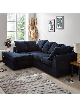 Very Home Leon Fabric Left Hand Corner Chaise Sofa