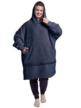 Silentnight Oversized Fleece Hoodie - Navy