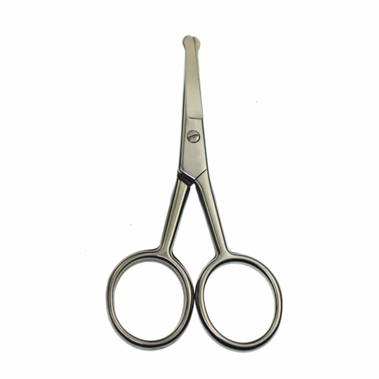 Motanar Safety Hair Scissors Stainless Steel Blunt Tip Scissor for Hair Cutting Professional Grooming for Eyebrows, Nose, Moustache, Beard Men Women