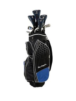 Ben Sayers M8 Package Set Blue (Cart Bag) Graphite/Steel - Men's Right Hand + 1 Inch, Blue, Men