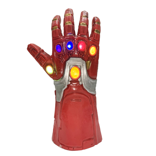 (Kids Iron Man Infinity Gauntlet Glove Led Light) Kids Adult Iron Man Glove Infinity Gauntlet LED