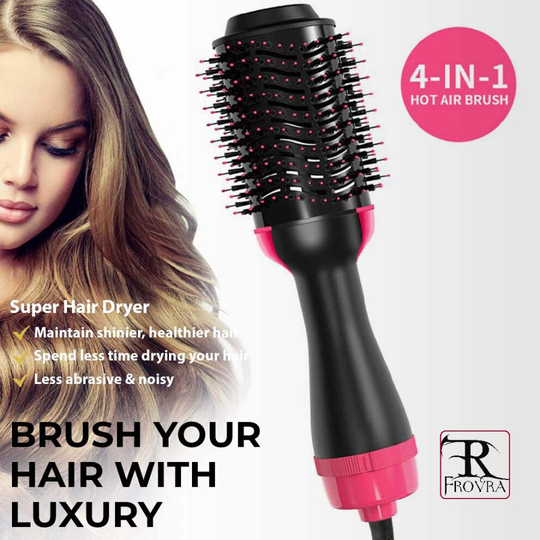 4 in 1 One-Step Hair Dryer and Volumiser Hair Straightener Brush