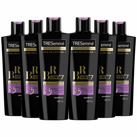 TRESemme Formulated With Biotin+Repair 7 Shampoo 400ml - 3 Pack