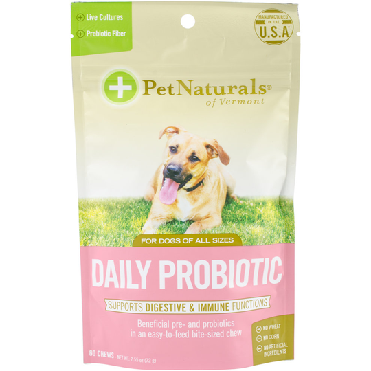 Daily Probiotic Chews For Dogs 60/Pkg-