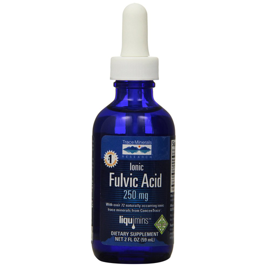 Trace Minerals Research Liquimins 250 mg Ionic Fulvic Acid with ConcenTrace Liquid 59 ml
